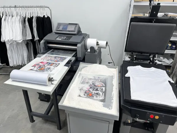 DTF transfer workflow station
